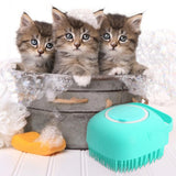 Pet Dog Shampoo Massager Brush Cat Massage Comb Grooming Scrubber Shower Brush For Bathing Short Hair Soft Silicone Brushes Essential Dog