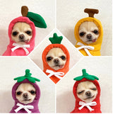 Fruit Dog Clothes Two-legged Hooded Outfits Green Fleece Clothing Autumn Winter Hoodies Essential Dog