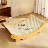 Space-Saving Wooden Cat Scratcher Tower for Cats TM