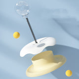 Cat Leakage Food 2 In 1 Toys Turntable Ball Toys Kitten Funny Cat Training Spring Ball Cat Supplies Pet Products Essential Dog