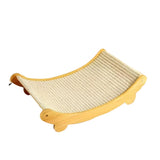 Space-Saving Wooden Cat Scratcher Tower for Cats TM