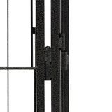 NNEVL 28-Panel Dog Playpen Black 50x100 cm Powder-coated Steel NNEVL
