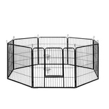 NNEDSZ 8 Panel Pet Dog Playpen Puppy Exercise Cage Enclosure Fence Play Pen 80x80cm NNEDSZ