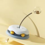 Cat Leakage Food 2 In 1 Toys Turntable Ball Toys Kitten Funny Cat Training Spring Ball Cat Supplies Pet Products Essential Dog