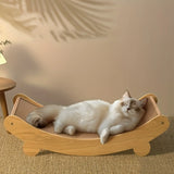 Space-Saving Wooden Cat Scratcher Tower for Cats TM