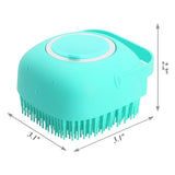 Pet Dog Shampoo Massager Brush Cat Massage Comb Grooming Scrubber Shower Brush For Bathing Short Hair Soft Silicone Brushes Essential Dog