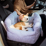 Travel Booster Car Seat – Cozy, Secure, and Stylish for Every Pet Adventure!