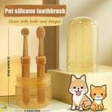 Soft Silicone Toothbrush & Tongue Sper for Dogs and Cats