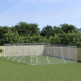 NNEVL Outdoor Dog Kennel Silver 6x10x2 m Galvanised Steel NNEVL