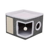 NNETM Double-Layer Cat Bed Cave Sofa NNETM